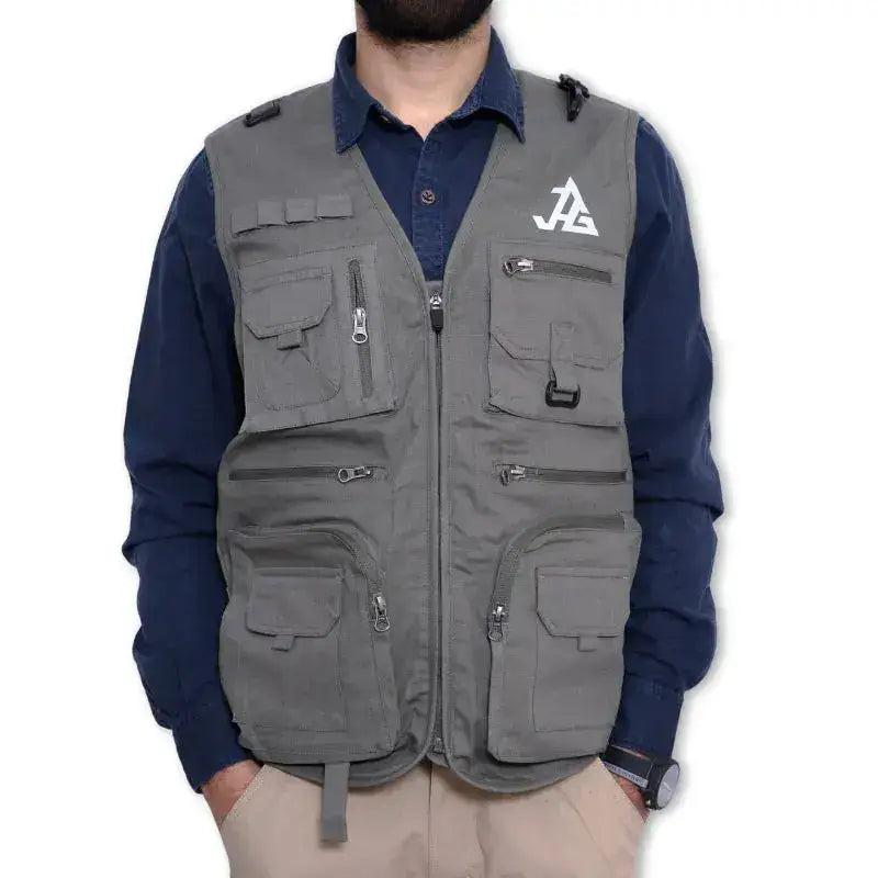 JAG Men’s Kaziranga Series 9 Pockets Safari & Travellers Jacket - Vest Jacket