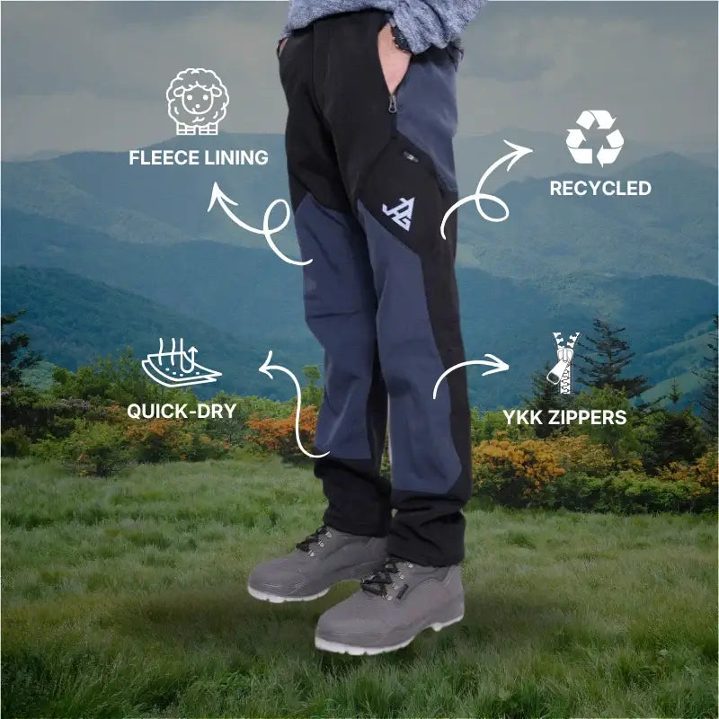 JAG Men’s Snow Proof Mt. Kailash Series Trekking & Hiking Pants with 5 Pockets - Cargos and Pants