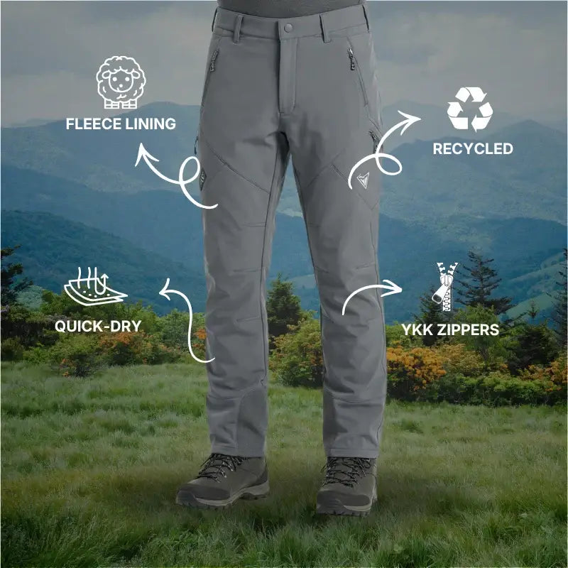 JAG Men’s Snow Proof Mt. Kailash Series Trekking & Hiking Pants with 5 Pockets - Cargos and Pants