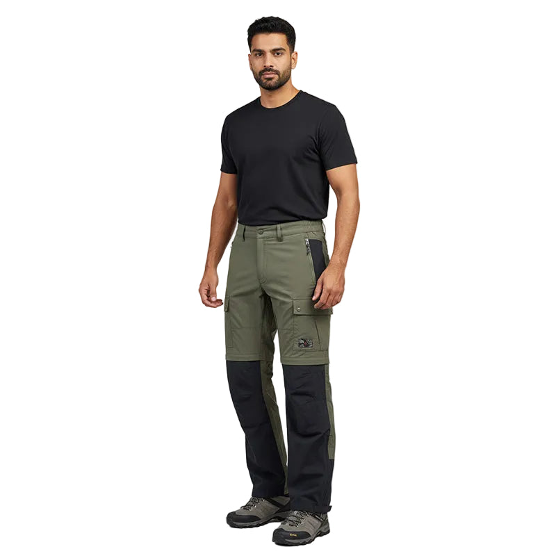 JAG Men’s TerraTrek Convertible 5 Pocket Trekking Pant- Limited Edition - Olive Green / M - Cargos and Pants
