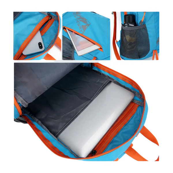 JAG Pack & Go Foldable 18L Daypack Super Compact Design- Pack of 2 - Rucksacks and Backpacks