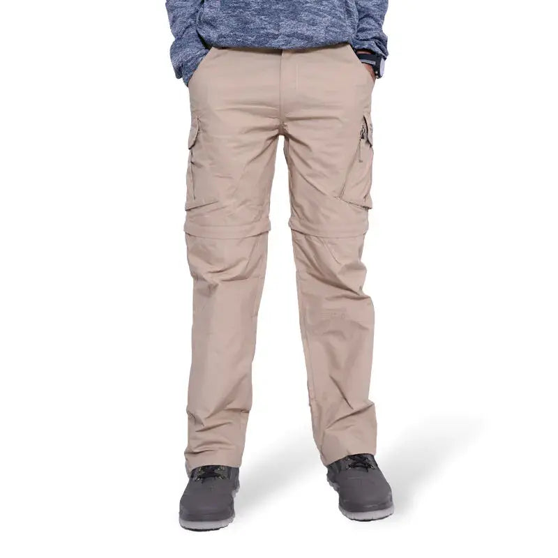 JAG Special Forces Cargo Convertible Trekking Hiking & Travel Pants - Khaki / M - Cargos and Pants