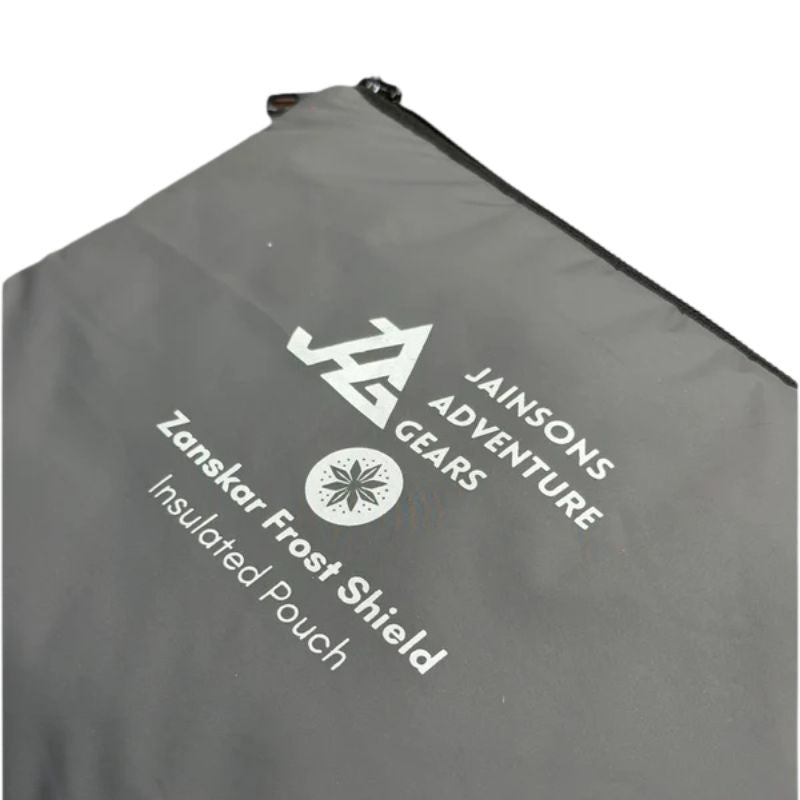 Gray insulated pouch from JAG Zanskar Frost Shield series, designed for equipment protection and thermal insulation.
