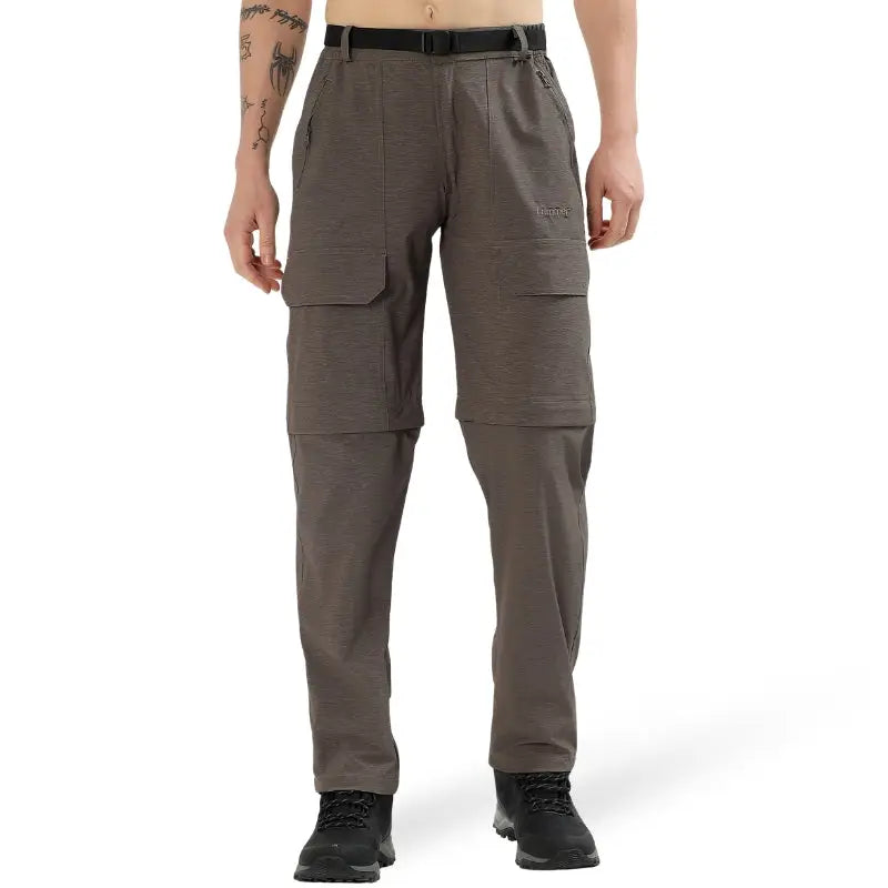 Lammer Men’s Convertible Ripstop Nylon Trekking Pants - Brown / M - Cargos and Pants