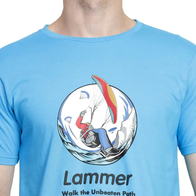 Lammer Men’s Cotton Parachute Printed T-shirt - T-shirt