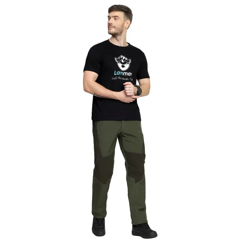 Lammer Men’s Mojo Slub Cotton Eagle Printed T-shirt - T-shirt