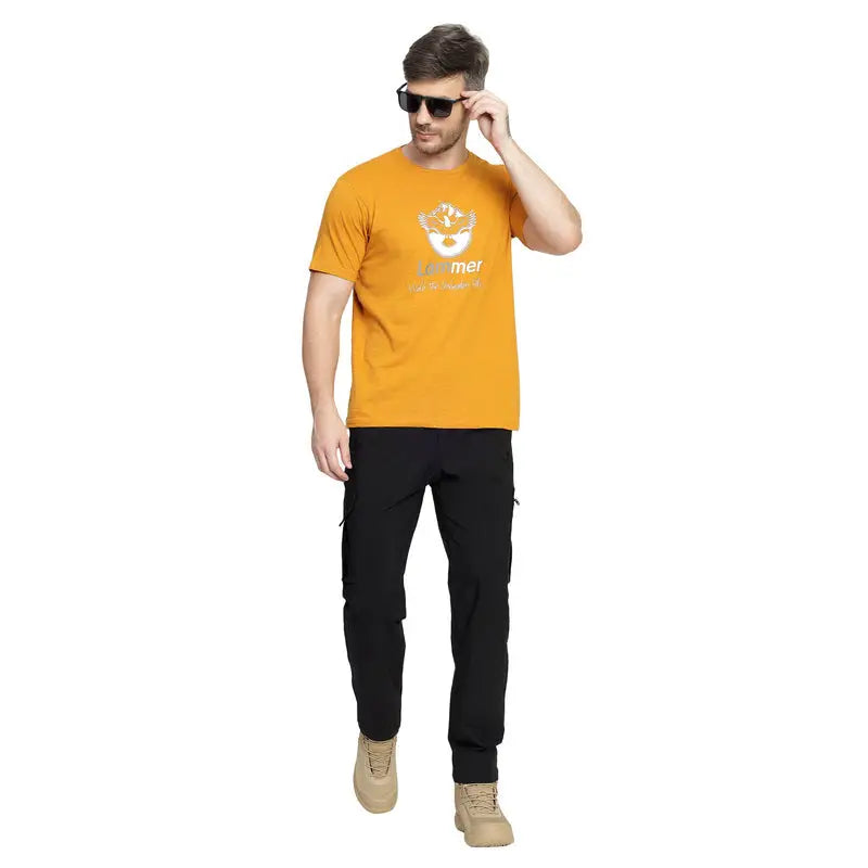 Lammer Men’s Mojo Slub Cotton Eagle Printed T-shirt - T-shirt