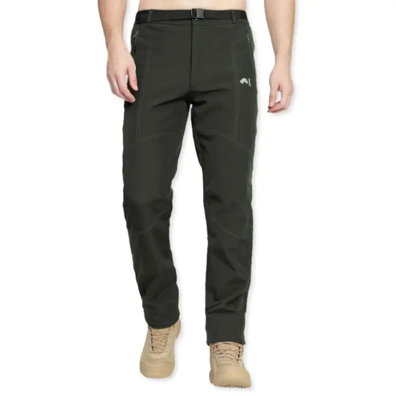 Lammer Men’s Soft Shell 4 Pockets Hiking & Trekking Pants - Grey / M - Cargos and Pants