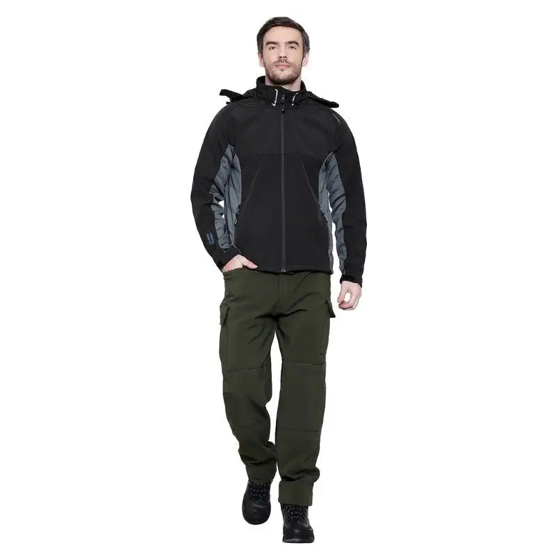 Lammer Men’s Soft-Shell Full Sleeves Jacket - Winter Jacket