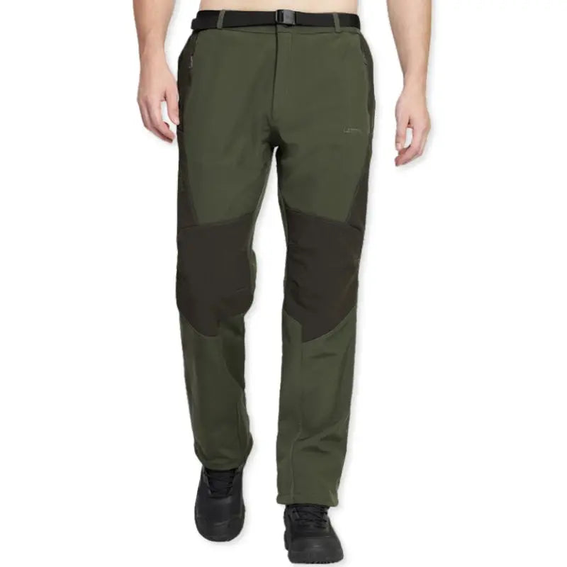 Lammer Men’s Soft Shell Hiking & Trekking Pants - Green / M - Cargos and Pants