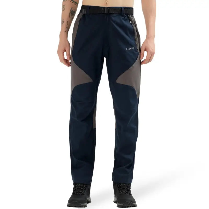 Lammer Men’s Stylish Premium Cotton Pants - Blue-Grey / M - Cargos and Pants