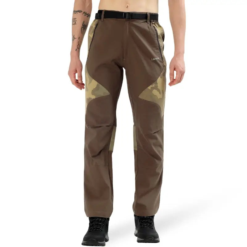 Lammer Men’s Stylish Premium Cotton Pants - Brown-Camo / M - Cargos and Pants