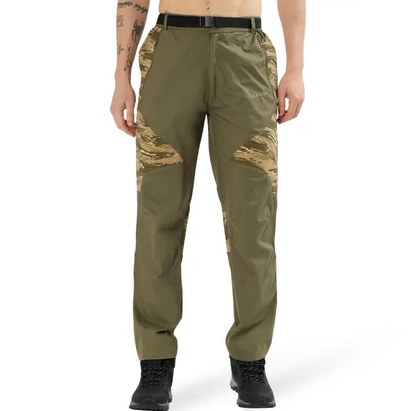 Lammer Men’s Stylish Premium Cotton Pants - Green-Camo / M - Cargos and Pants