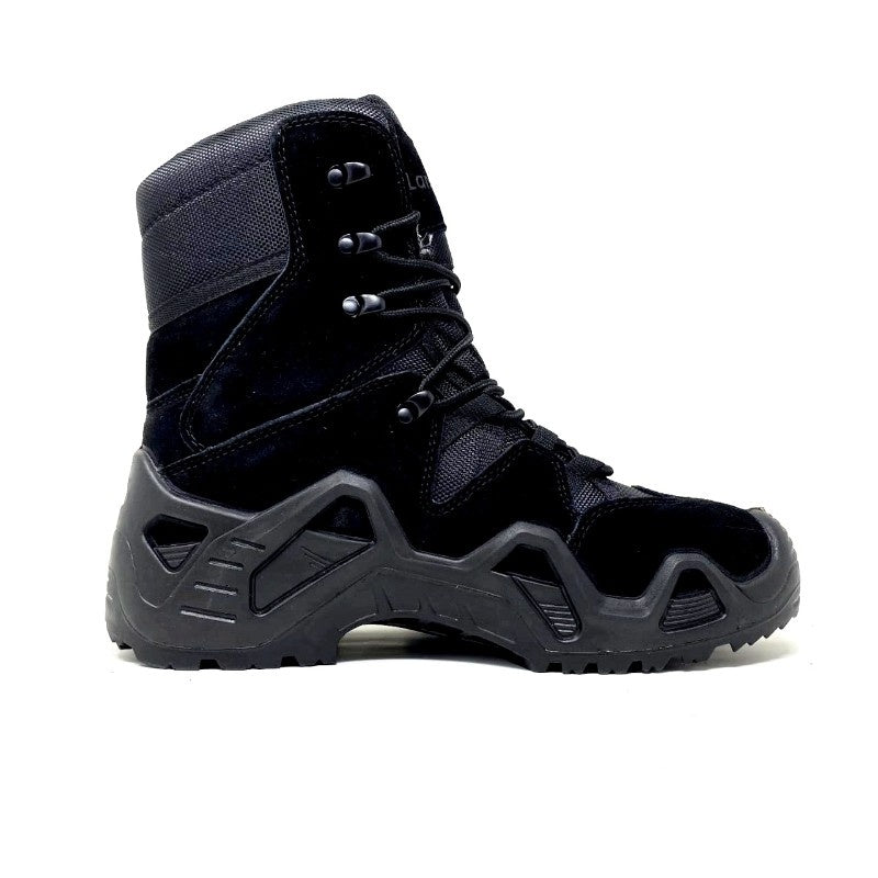 Lammer Men's Tactical-4 High Ankle Shoes in black, featuring rugged design and sturdy soles for outdoor or tactical use.