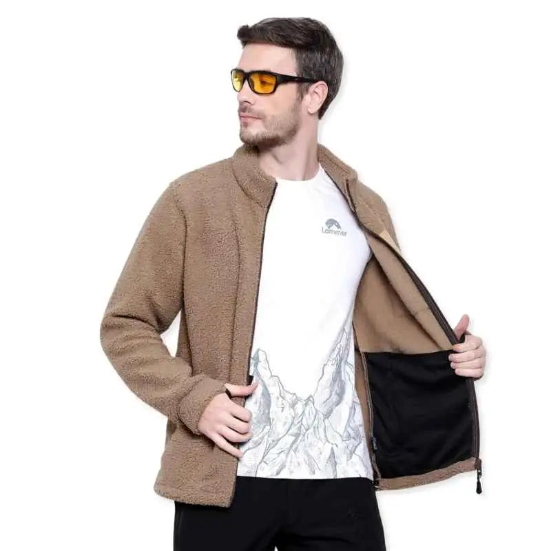 Lammer Men’s Teddy 002 Full Zip Jacket - Fleece Jacket