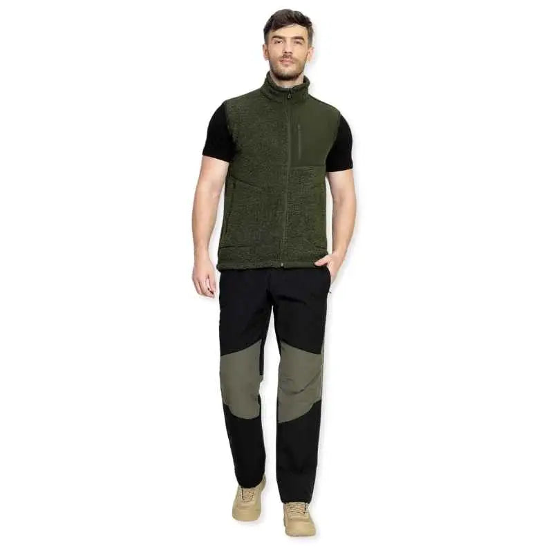 Lammer Men’s Teddy 006 Coral Fleece Vest Jacket - Vest Jacket