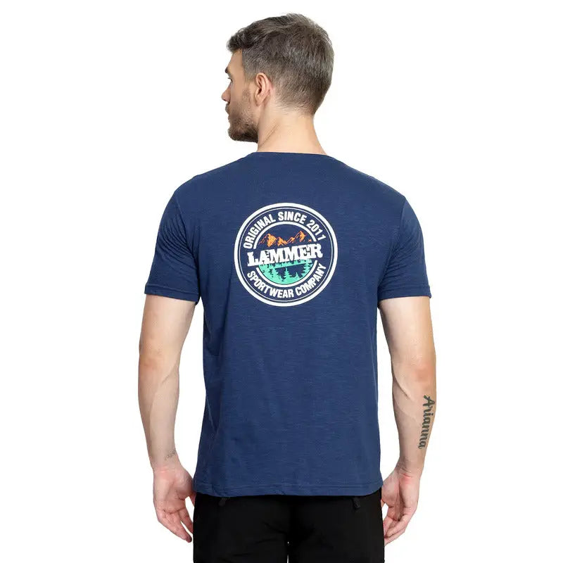 Lammer Men’s Tri Slub Cotton Printed T-shirt - T-shirt