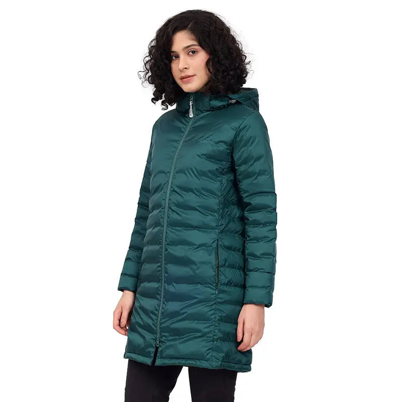 Lammer Womens Long Poly Jacket With Detachable Hood - Wind Jacket