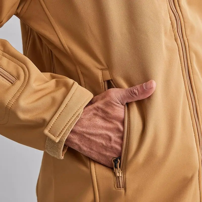 MountMiller Men’s 12 Zip Softshell Wind Proof Lycra Jacket - Jacket