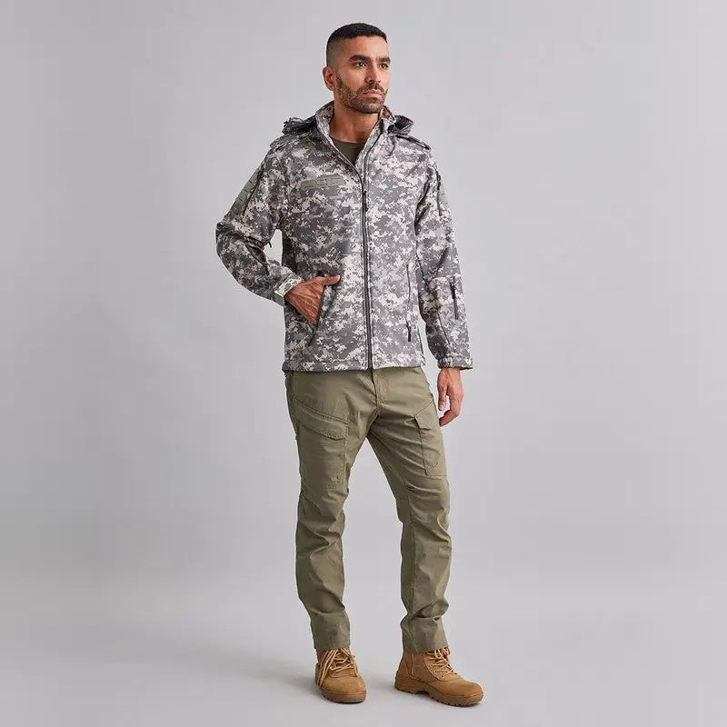 MountMiller Men’s 12 Zip Softshell Wind Proof Lycra Jacket - Jacket
