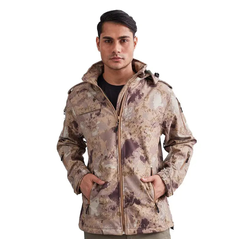 MountMiller Men’s 12 Zip Softshell Wind Proof Lycra Jacket - Graph / S - Jacket
