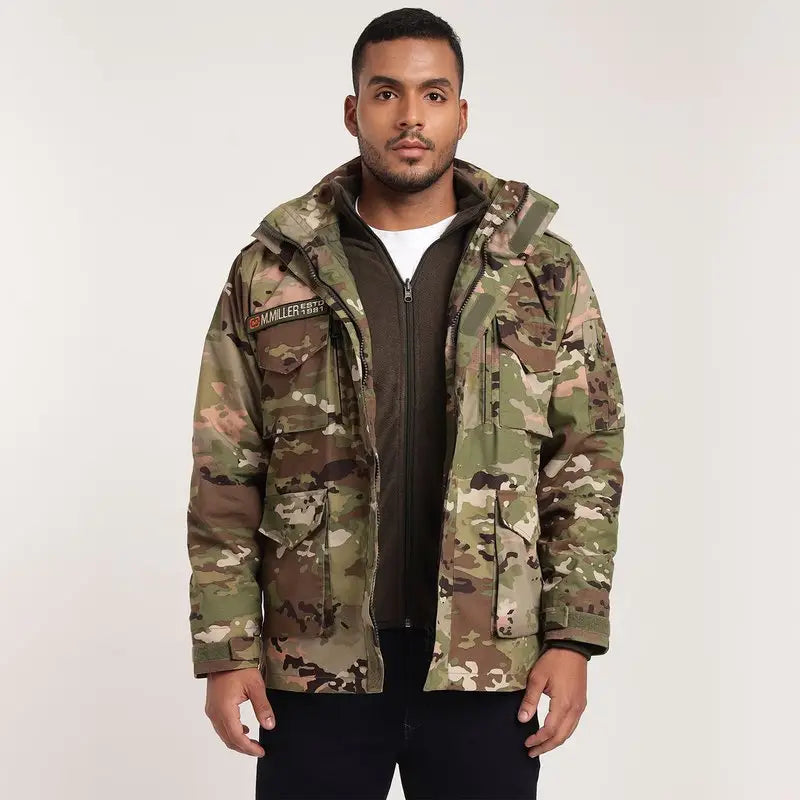 MountMiller Men’s 3 Layer Brigadier Jacket | 12 Pocket - Multicolor / S - Jacket