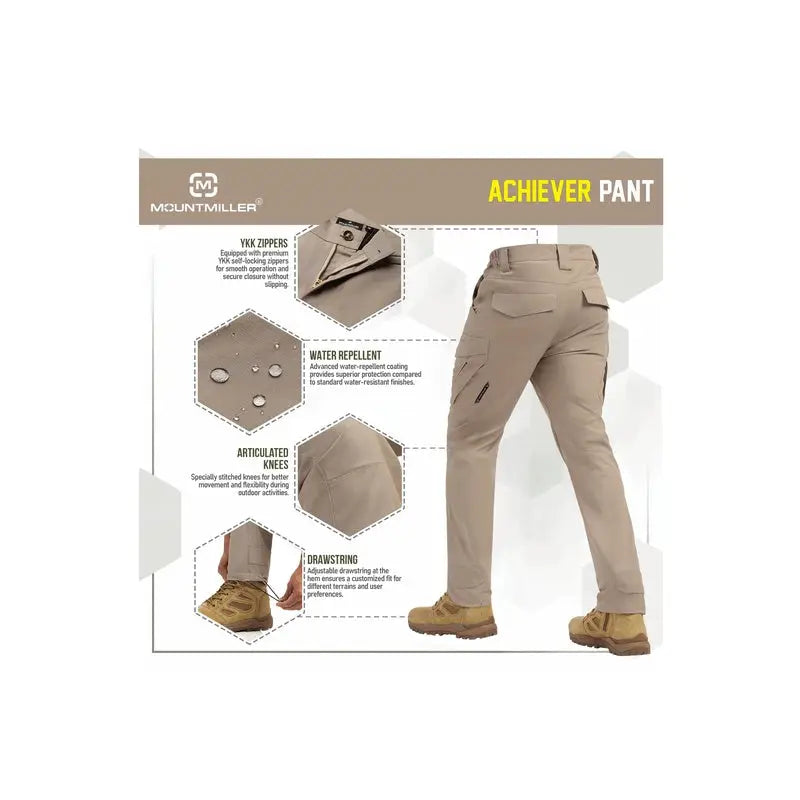 MountMiller Men’s Achiever Tactical Pant - Cargos and Pants