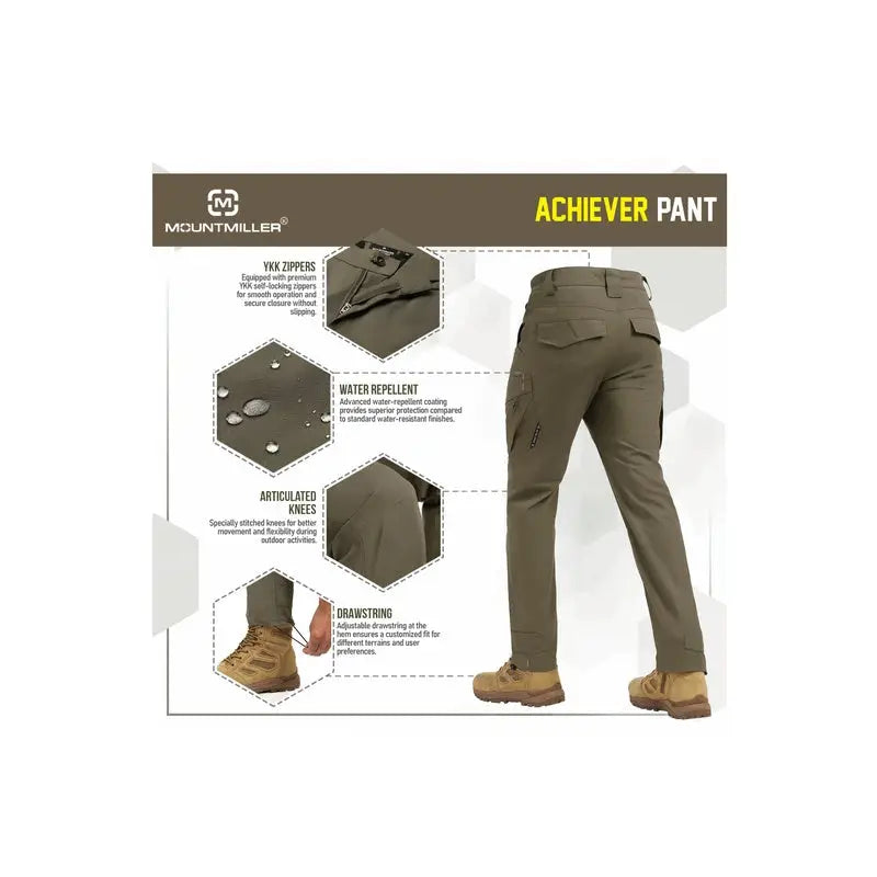 MountMiller Men’s Achiever Tactical Pant - Cargos and Pants