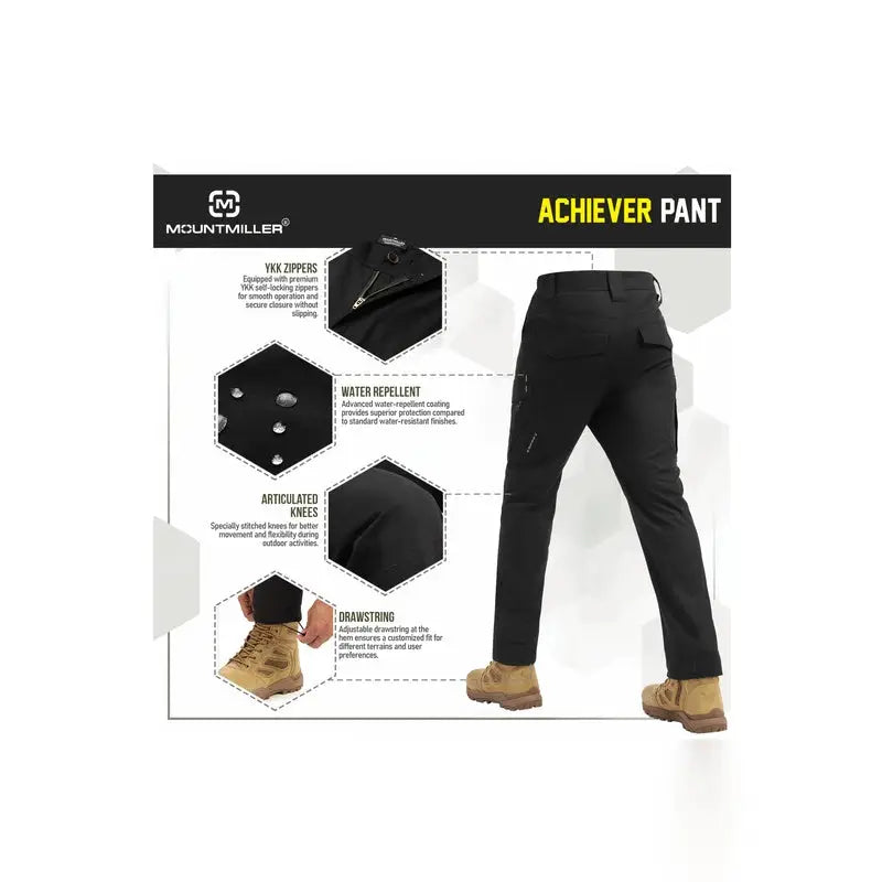 MountMiller Men’s Achiever Tactical Pant - Cargos and Pants