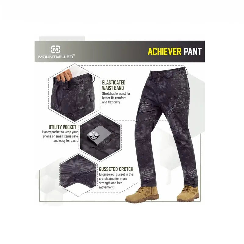 MountMiller Men’s Achiever Tactical Pant - Cargos and Pants