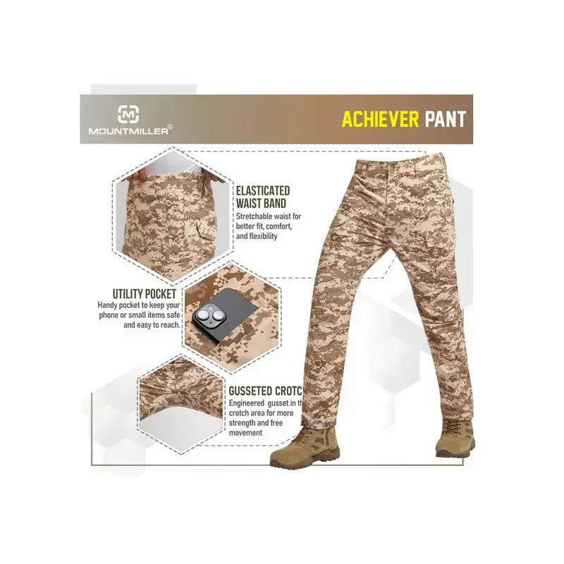 MountMiller Men’s Achiever Tactical Pant - Cargos and Pants