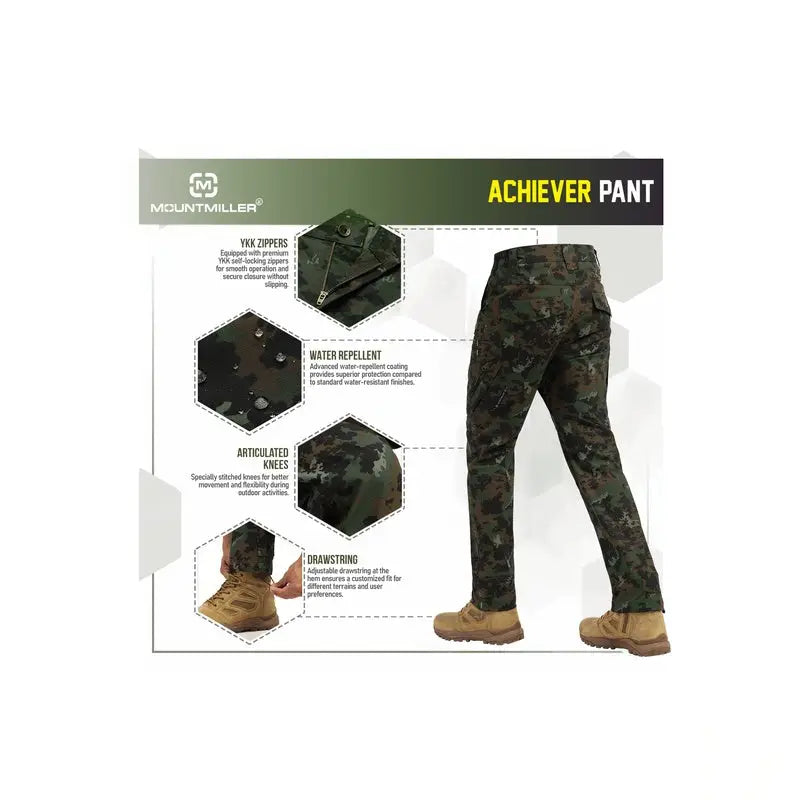 MountMiller Men’s Achiever Tactical Pant - Cargos and Pants