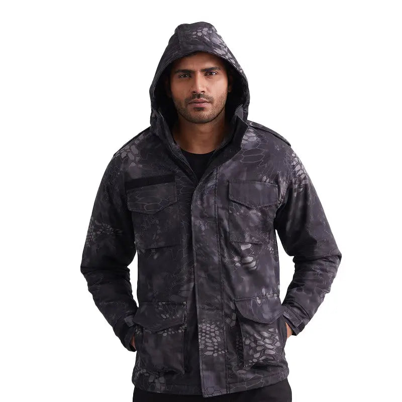 MountMiller Men’s M65 Ripstop WR Field Jacket - BLACKPYTHON / S - Jacket