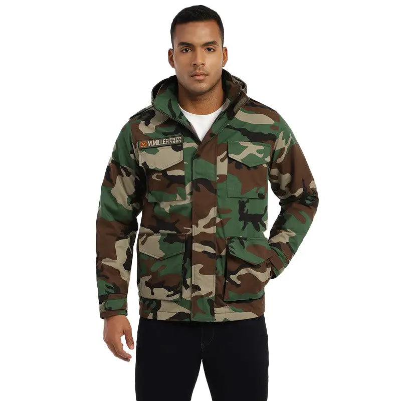 MountMiller Men’s M65 Ripstop WR Field Jacket - Woodland / S - Jacket