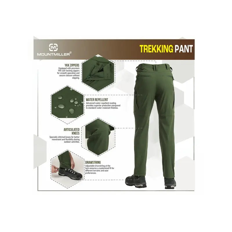 MountMiller Men’s PathFinder Trekking Pant - Cargos and Pants