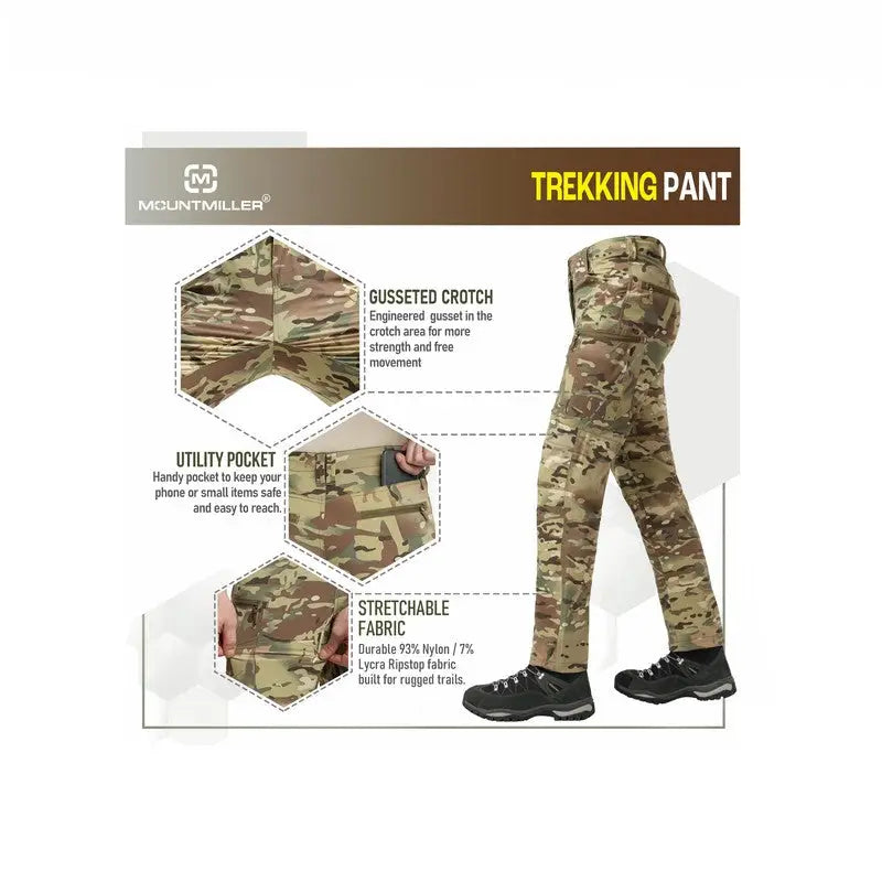 MountMiller Men’s PathFinder Trekking Pant - Cargos and Pants