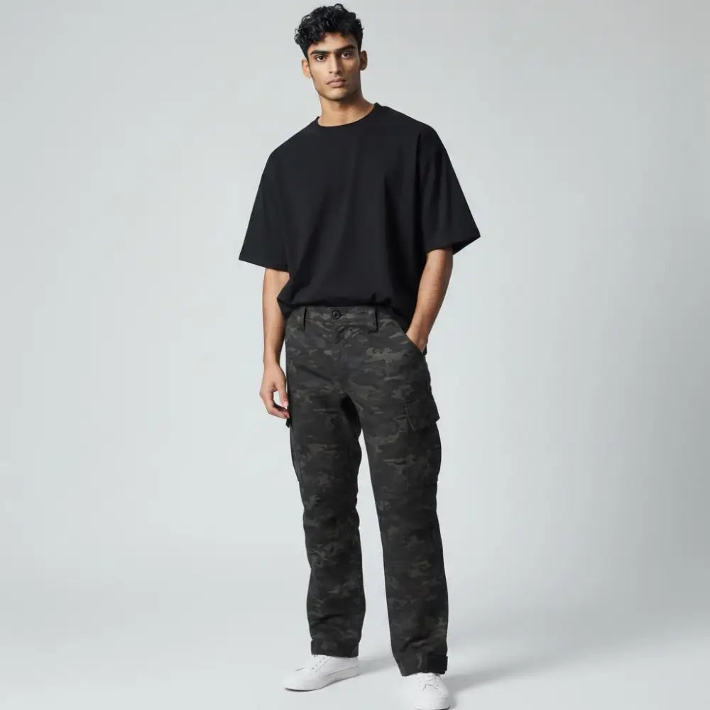 NLTW Men’s Camouflage Cargo Pants Stretchable Outdoor Utility Trousers - Cargos and Pants