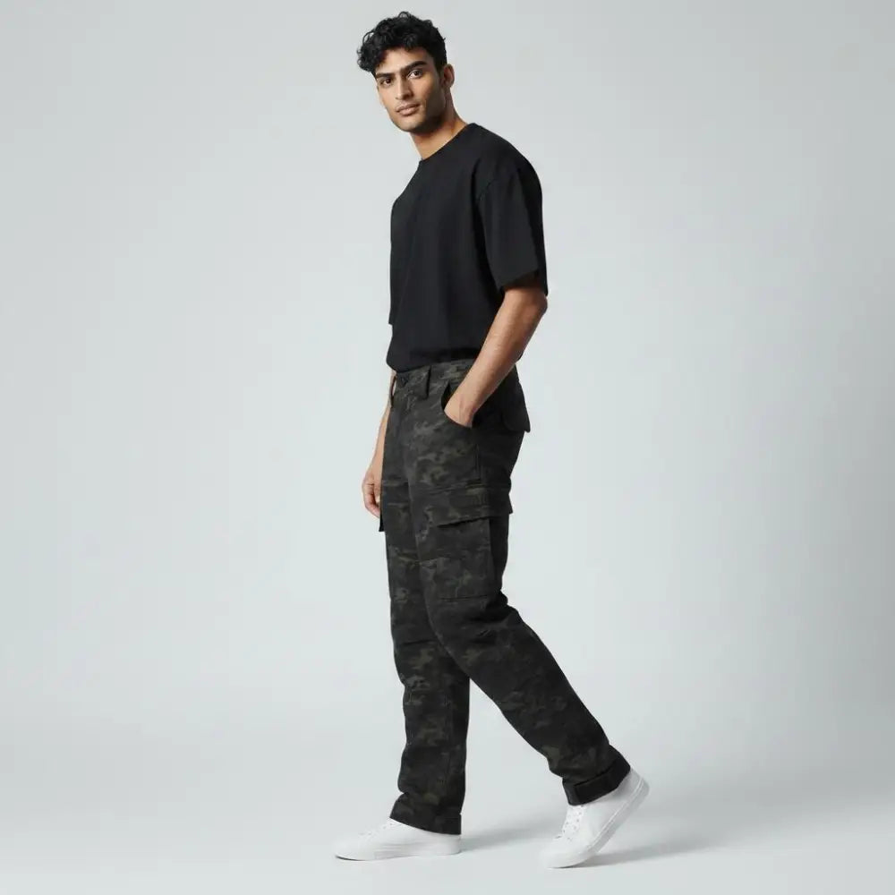 NLTW Men’s Camouflage Cargo Pants Stretchable Outdoor Utility Trousers - Cargos and Pants