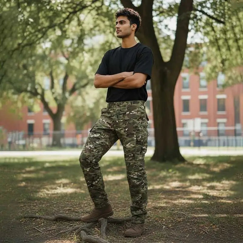 NLTW Men’s Tactical Cargo Pants | Multi Pocket Stretchable Outdoor Utility Trousers - Cargos and Pants