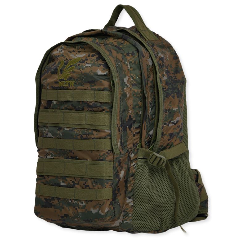 NLTW tactical 45-liter military-style backpack with MOLLE front panel, durable design, and adjustable straps for outdoor use.