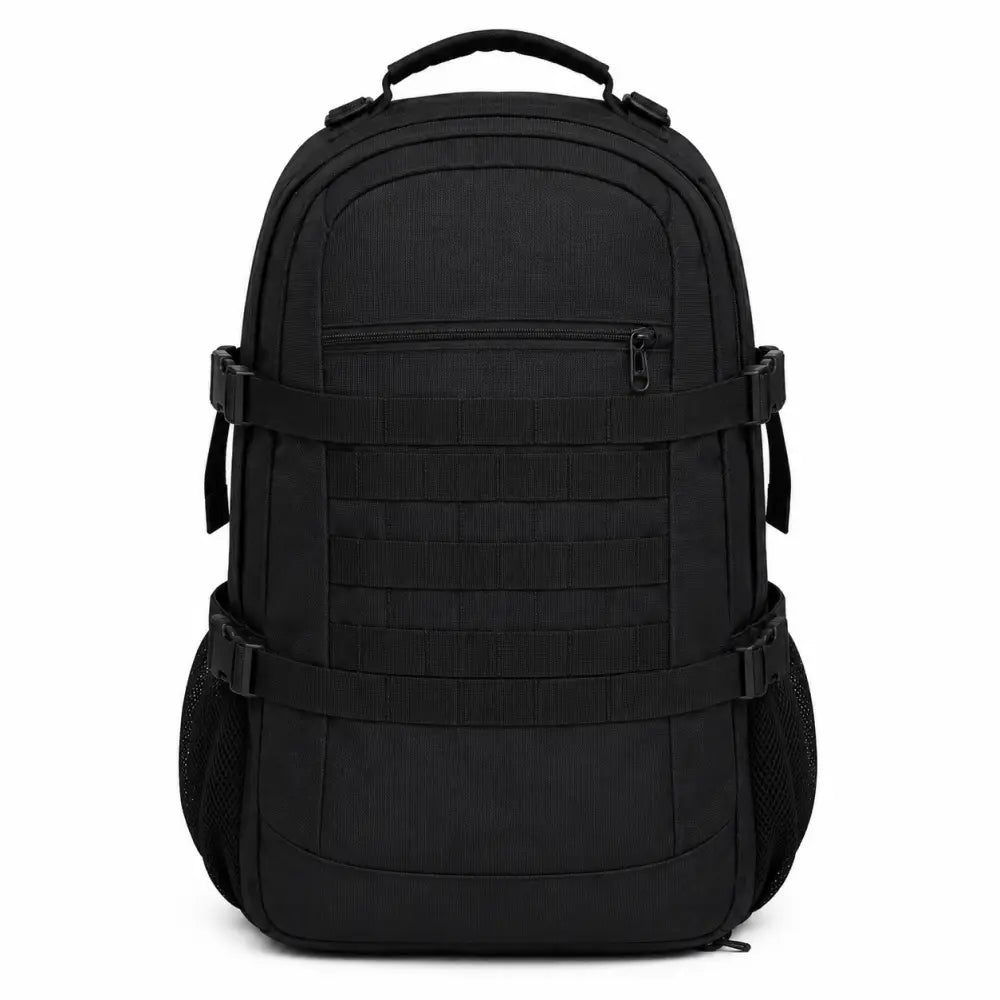 NLTW Tactical Day 55 Litres Backpack with MOLLE Front Panel Military-Style - Black / 55 Litres - Backpack
