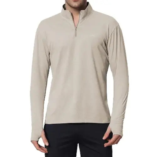 Reccy Mens QZip Flex Tee - Sandshell / S - T-shirt