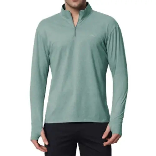 Reccy Mens QZip Flex Tee - Teal / S - T-shirt