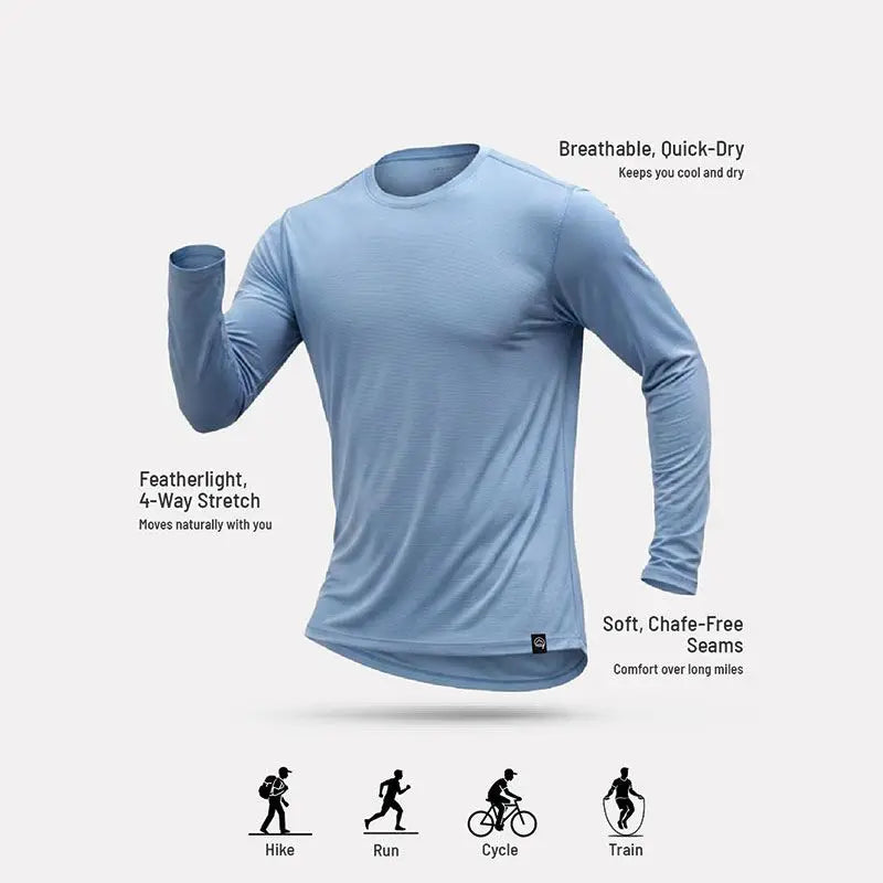 Reccy Men’s Ultralight Active Long Sleeve T-shirt - T-shirt