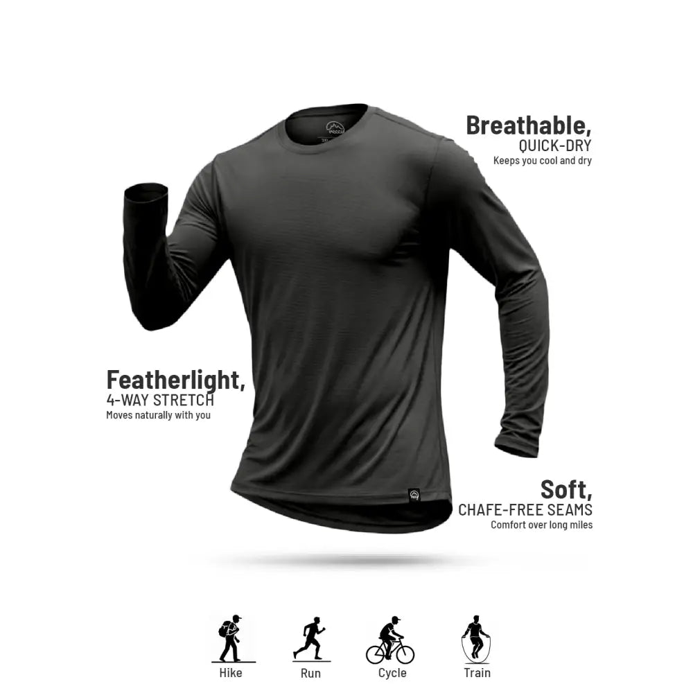 Reccy Men’s Ultralight Active Long Sleeve T-Shirt - T-shirt
