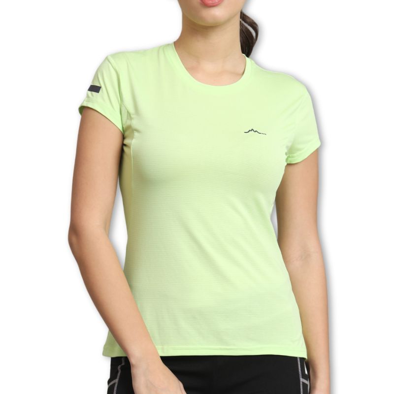 Reccy Women’s Ultralight Soft Breathable Super Stretch Moisture Wicking Athletic T-shirt - Lime / XS - T-shirt