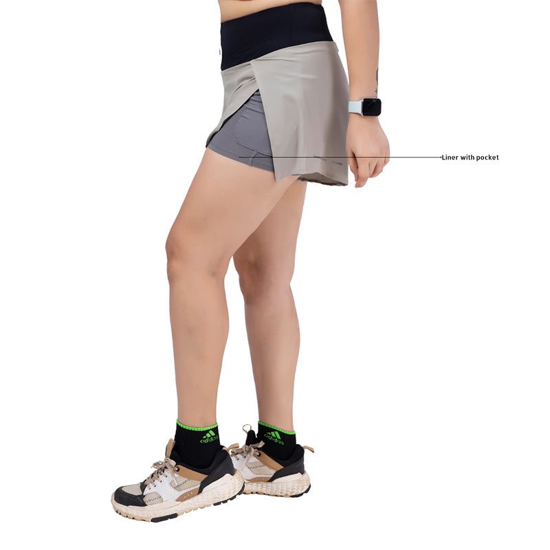 Ruggd Indian women's feather light running shorts with quick-dry fabric and athletic fit, ideal for active sports and running.