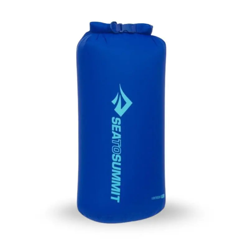 Blue Sea to Summit lightweight 13-liter dry bag with roll-top closure, waterproof material, and compact design for outdoor adventures.