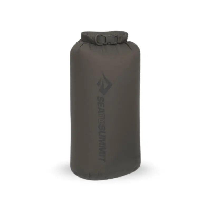 Gray Sea to Summit lightweight 8-liter dry bag with roll-top closure and waterproof design for outdoor water protection.