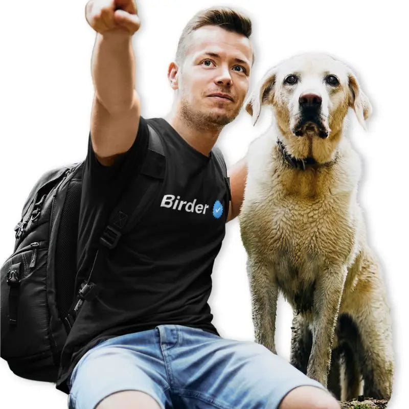 The Mahua Store Men’s The Verified Birder Female Print T-shirt - Black / XS - T-shirt